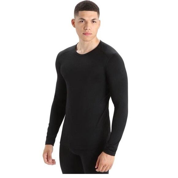 Icebreaker 100% Merino Wool 200 Oasis LS Crew Base Layer Top Mens Sz M NWT $105 - Picture 1 of 14